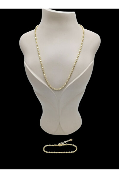 Bijuty Women's Dorika Necklace - Bracelet 2-Piece Jewelry Set - (with Surprise Gift)