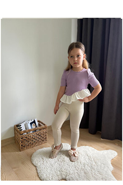 My Kids Wear Ruffle Detailed Girl's Suit