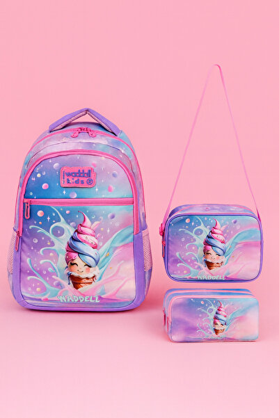 Çanta Trend Set școală de 3 (rucsac + suport stilou + nutriție termică)