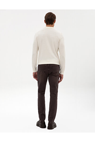 Pierre Cardin Kahverengi Slim Fit Jean Pantolon 50317247-VR029