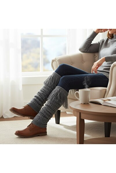 ACSEND Women's Leggings with Tassels