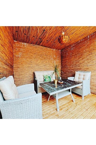 Afyonkarahisardan TEL DOKUMA Kamış Çit Bambu Hasır Yükseklik 2,00 Metre En 5,00 Metre Doğal Kamış Gölgelik 2x5 Metre