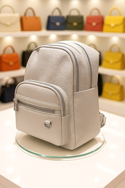 Newish Polo D Model Faux Leather Backpack - Washable