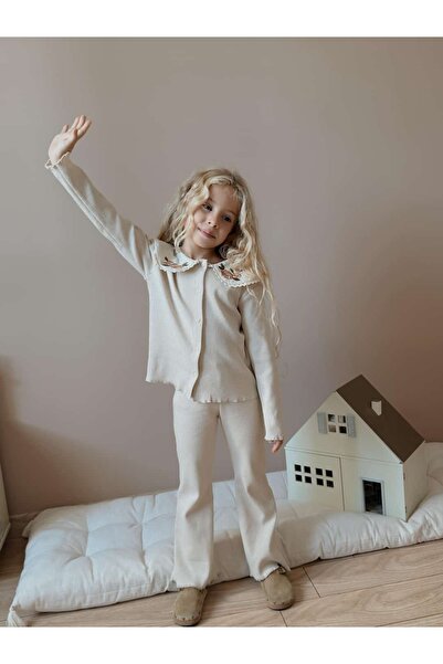 le petit sole Mira Girl's Embroidered Camisole Set