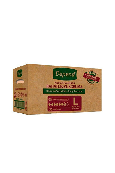 Depend Emici Külot Kadın Large 30’lu