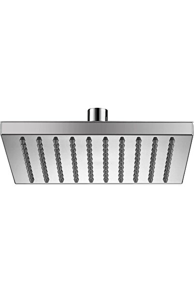 HESANIT ABS Square Shower Head,High Pressure Ceiling Mounted Shower Head 200 x 200 mm Chrome,made in Germany