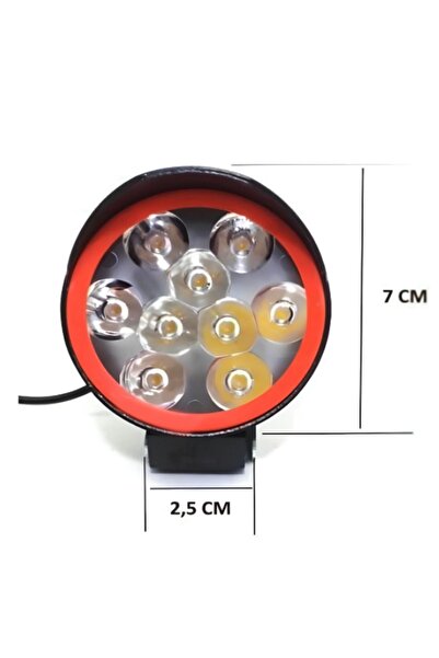ASTRA LED 2 adet 2 Modlu Motosiklet LED Far Takımı – Flash Modu - Beyaz Işık (12V)