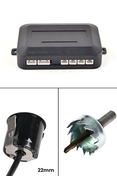 Baghes Sesli Araç Park Sensörü – 22 mm Siyah Göz, Bip Ses Uyarı