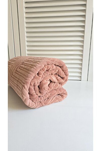 Özdilek Товста ковдра з рельєфним візерунком, одномісна, пудровий колір
