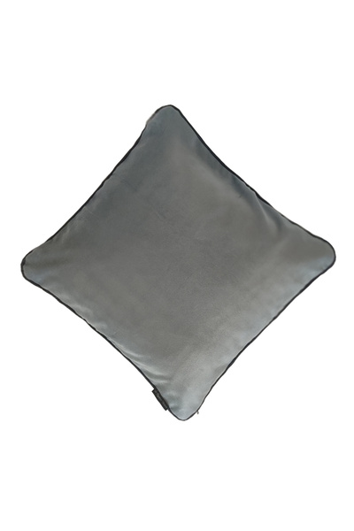 Ju Yaratıcı Tasarım غطاء وسادة مع حواف سوداء اللون أنثراسايت 45x45