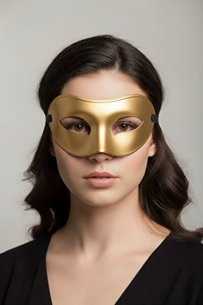 ReilaParty Plastik Masquerade Balo Parti Maskesi Düz Renk Venedik Kostüm Akse...