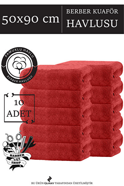 QURRY 10 штук 50x90 - Рушник для перукарів, цирульників, спортивних та тренувальних залів, 100% бавовна