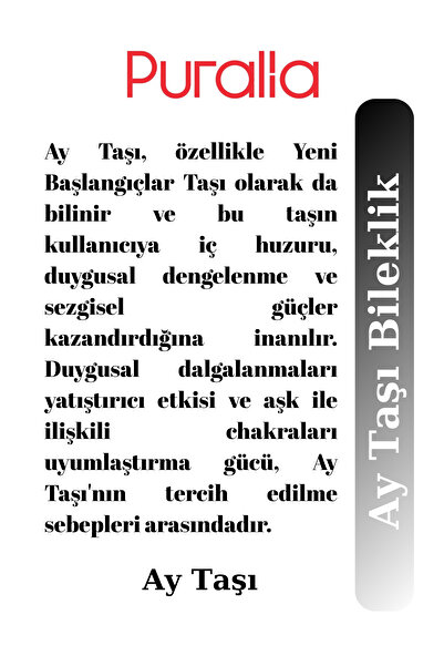 Puralia Natural Stone Moonstone Bracelet