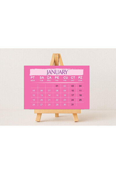 GenelTedarik 2026 MASA TAKVİMİ/2026 DESK CALENDAR/ MİNİ ŞÖVALELİ/10x15 cm