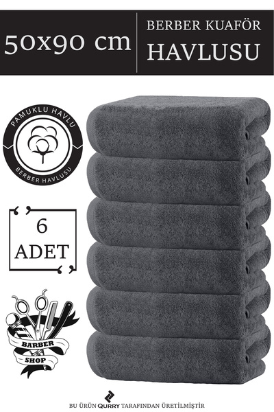 QURRY 6 штук бавовняних спортивних рушників розміром 50x90 см | Рушник для спортсменів, рушник для фітнесу, рушник для тренувань