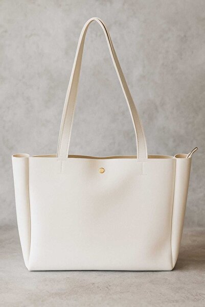 ROYAL LADYS Geantă de umăr cu fermoar și cu 3 compartimente de dimensiuni mar...