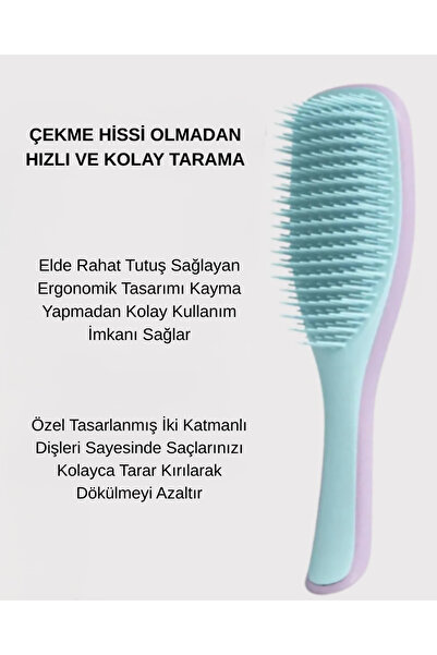 Nofella Нове покоління гребінця для розчісування мокрого волосся Чарівна щітк...