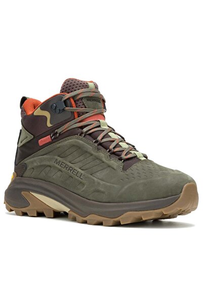Merrell Moab Speed 2 Lrt Mid Wp Waterproof Wibram Sole Unisex Boots Khaki