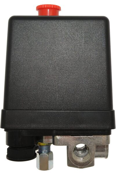 Generic AL ARQAM 1/4" Air Compressor Pressure Switch – High Accuracy Control with Auto Shut Off, Black