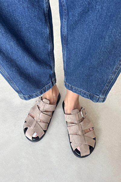 STRASWANS Mora Γυναικείες Παντόφλες Suede Daily Comfort Mink