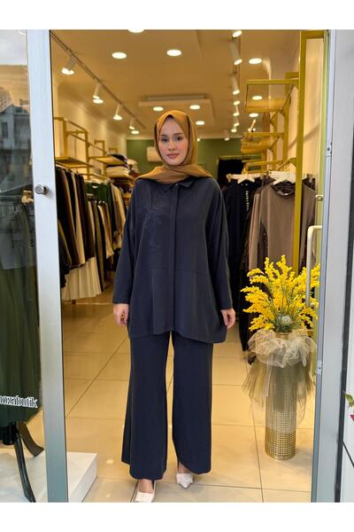 Nuss 1034 Pantolonlu Takım Lacivert