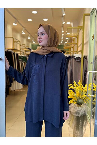 Nuss 1034 Pantolonlu Takım Lacivert
