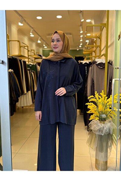 Nuss 1034 Pantolonlu Takım Lacivert