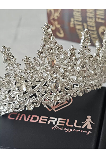 Cinderella Seria specială Zircon brodat cu piatră de cristal Coroana de mirea...