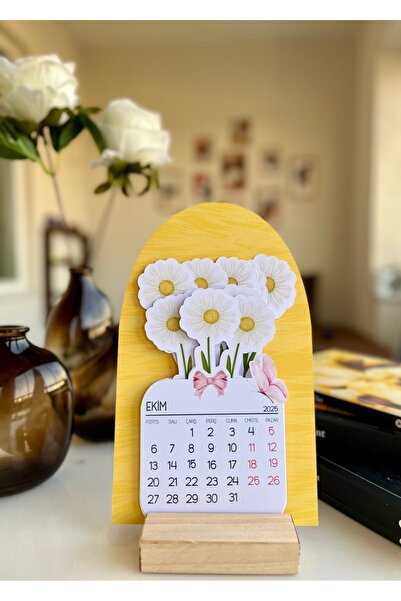 OEM Roekraft Papatya Buketi Masa Takvimi , 2026 takvim, Yeni Yıl Takvim