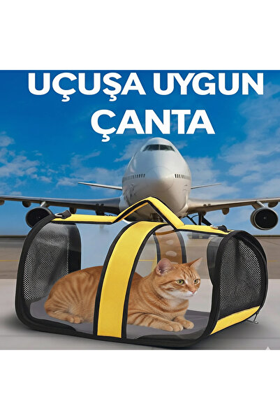 AlaPet Uçuşa Uygun Şeffaf Kedi Köpek Taşıma Çantası (ROYAL MİLANO)