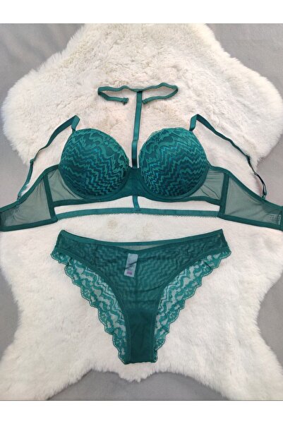 Love Angels Σετ εσώρουχα με δαντέλα και τούλι με λεπτομέρειες- Σετ εσώρουχα φαντασίας- Προίκα