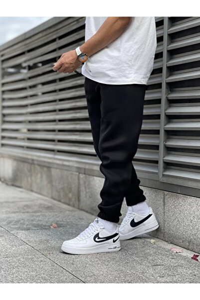 Relax family xf Μαύρο Slim Fit βαμβακερό ανδρικό παντελόνι Jogger