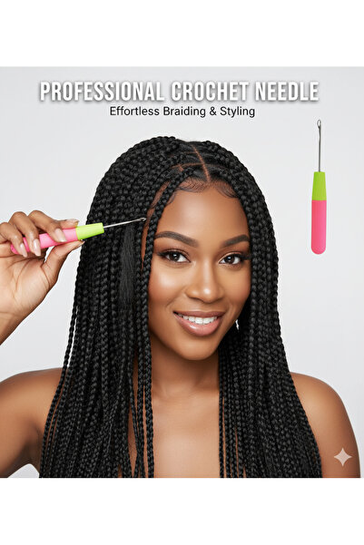 Peruk Market Afro ve tüm kroket örgü Tığı