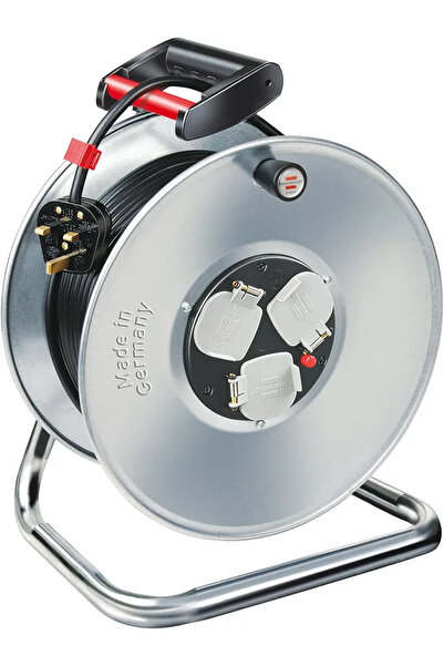 Kistenmacher توصيلة كهرباء ألماني بكرة بطول 50 متر وعدد 3 مقابس