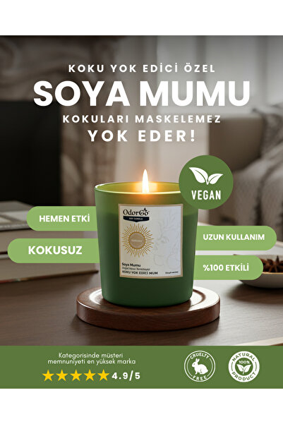 Odorgo Koku Yok Edici Bitkisel Mum
