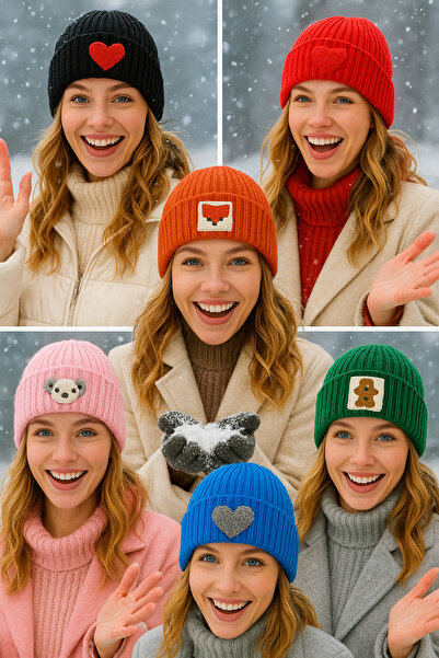 byebruketenci red wool beret with koala punch christmas beret