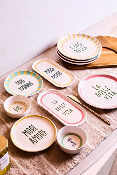 Perotti La Dolce Vita 10 Parça 4 Kişilik Kahvaltı Takımı