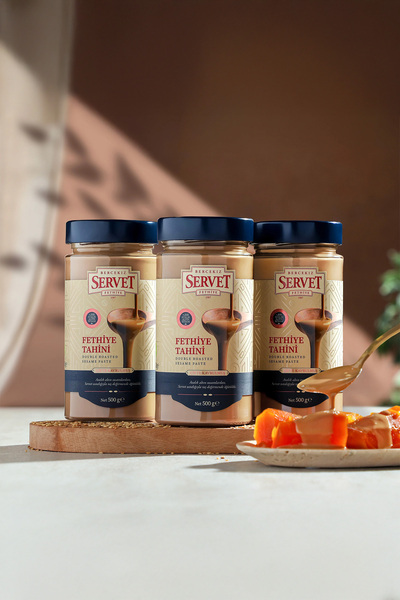 Servet Çifte Kavrulmuş Taze Fethiye Tahini - 500 gr 3'lü Paket