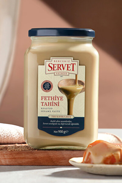 BERCEKIZ SERVET ŞEKERLEME Tek Kavrulmuş Taze Fethiye Tahini - 950 gr