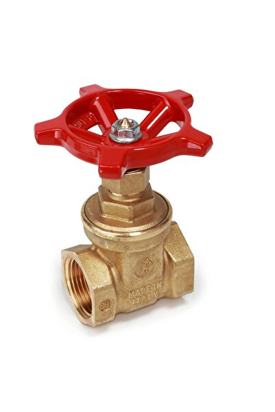 GIACOMINI R55Y009 slide valve, 2 1/2", brass, FI, manual , for cold, hot and steam water, 16 bar