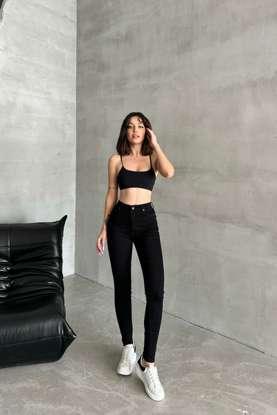 XRAY JEANS Kadın Toparlayıcı Basic Dar Siyah Kot Pantolon