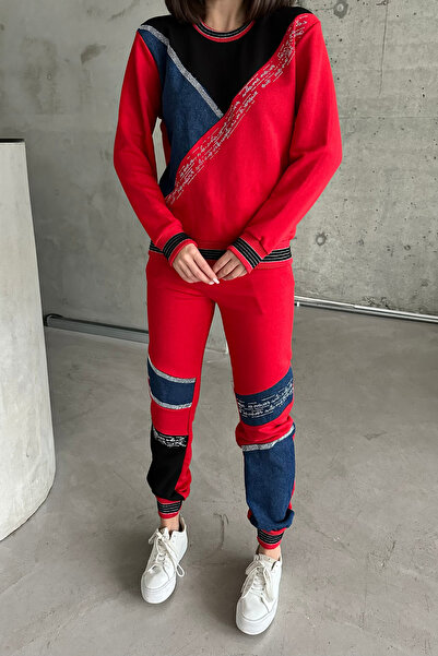 XRAY JEANS Kadın Bol Sweat Lastikli Pantolon Eşofman Takımı