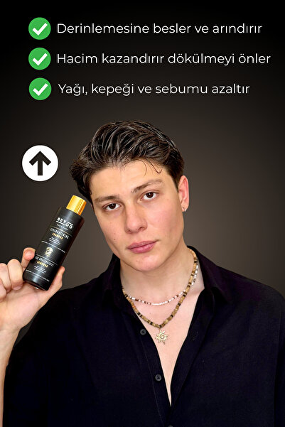 Beyoo Erkekler İçin Saç Güçlendirici ve Dökülme Karşıtı Profesyonel Şampuan 200 ml - Biotin & Keratin