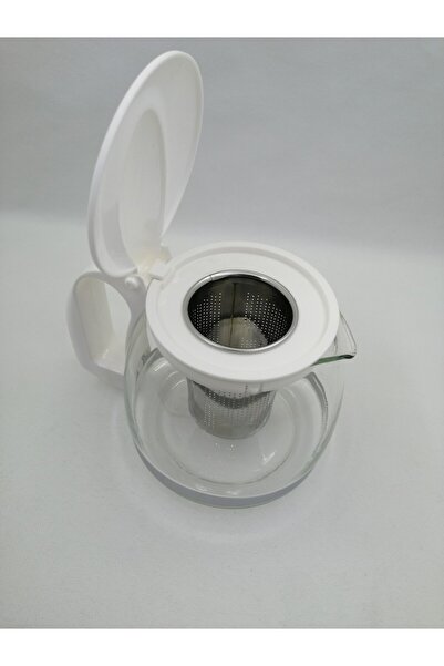 Amentes Glass Teapot with Strainer 1250 ml Tea Maker Teapot Coffee and Herbal Tea Pot