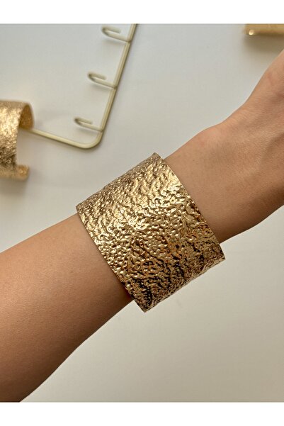 YOUES JEWELRY Kalın Kelepçe Bilezik Ayarlanabilir Unisex