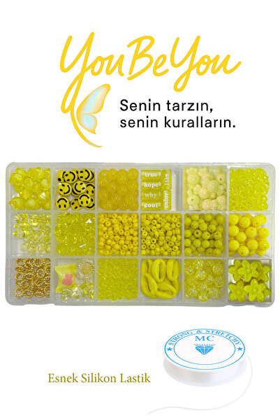 By MO Accessories Çocuklar Için Fimo Soft Renkli Boncukla Takı Yapma Hobi Seti - Boncukla Kendin Yap - Çocuk Hobi Seti