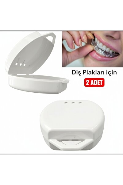 Vulli DİŞ PLAK KABI 2 ADET PRATİK TAŞINABİLİR YIKANABİLİR