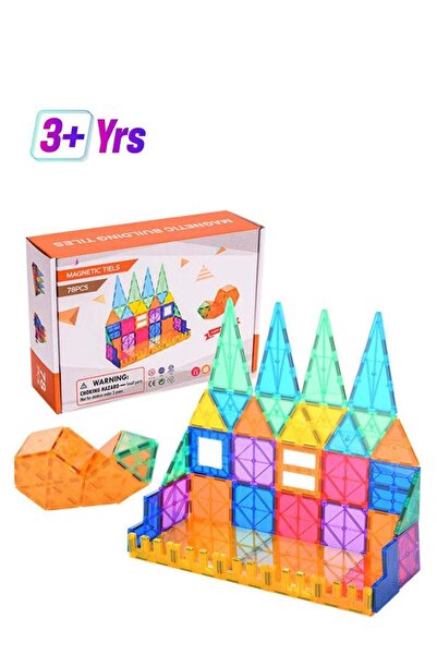 LIXADA 78-Piece Magnetic Building Blocks for Toddlers & Kids