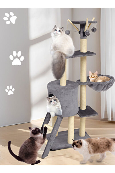 KidLe Cat Tree Large Cat Climbing Frame Cat Nest