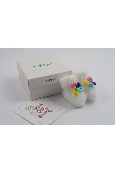 CAPELLA TOYS Yenidoğan Hediye Yumuşacık Sevimli Unicorn El Yapımı Bebek Patik 0-3 Ay